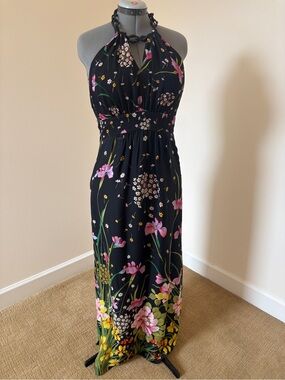 milly hannah 3d floral embroidered dress MILLY Hannah 3D Floral Maxi Dress